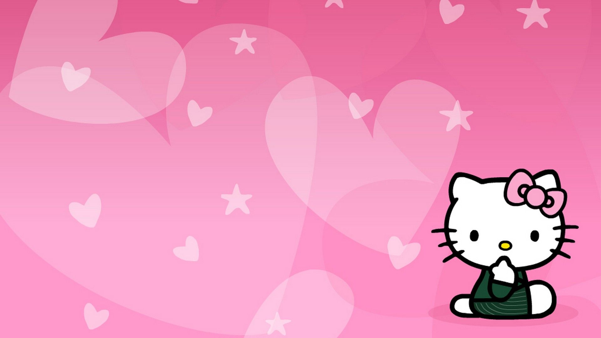 Hello Kitty with Stars and Hearts